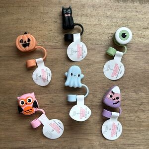 Target Bullseye Playground Halloween Silicone Straw Covers - 6